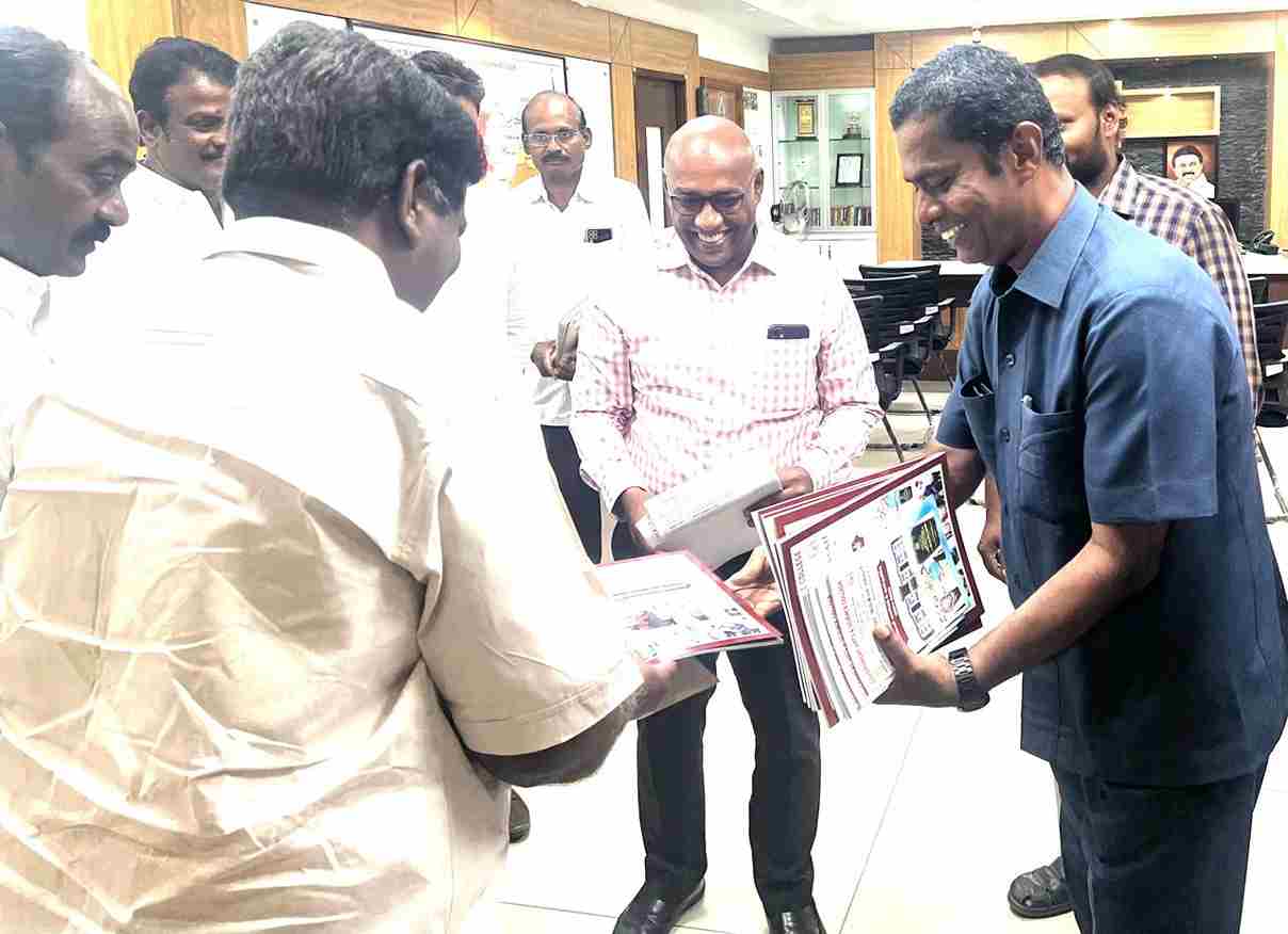 <p style="text-align: justify;"> The magazine was released by  <b>  Dr. C. Palani, IAS, Collector, Villupuram District  </b>, the <b> Principal [FAC], Dr. A. William, </b> handed over the copies to all the VIP’s </br>
Our College Maiden (First) release of Magazine was initiated by the <b> Dr. A. William, Principal [FAC] by forming a Committee. It was released by our respectful Villupuram Collector Dr. C. Palani, IAS in the presence of Dr. D. Ravikumar, M.P. Villupuram Constituency, Additional Collector Mr. Srutanjay Narayanan, IAS, Vanur Chairman Ms. Usha PKT Murali, Mailam MLA Mr. C. Sivakumar, District Chairman Jayachandran. </b> </p>